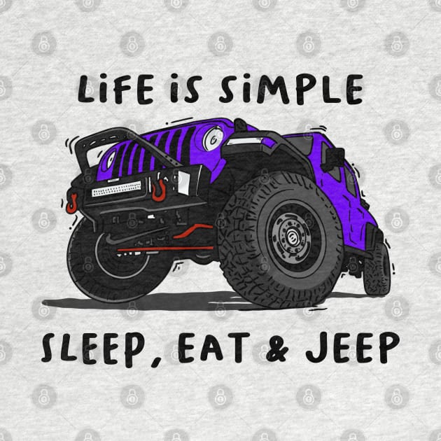 American Jeep Purple by 4x4 Sketch